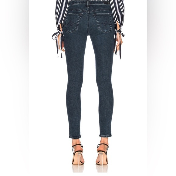 Adriano Goldschmied Ethereal Blue Distressed Legging Ankle Skinny Jeans EUC 24 - Picture 2 of 12